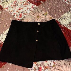 SHEIN Black Curve Mini Skirt